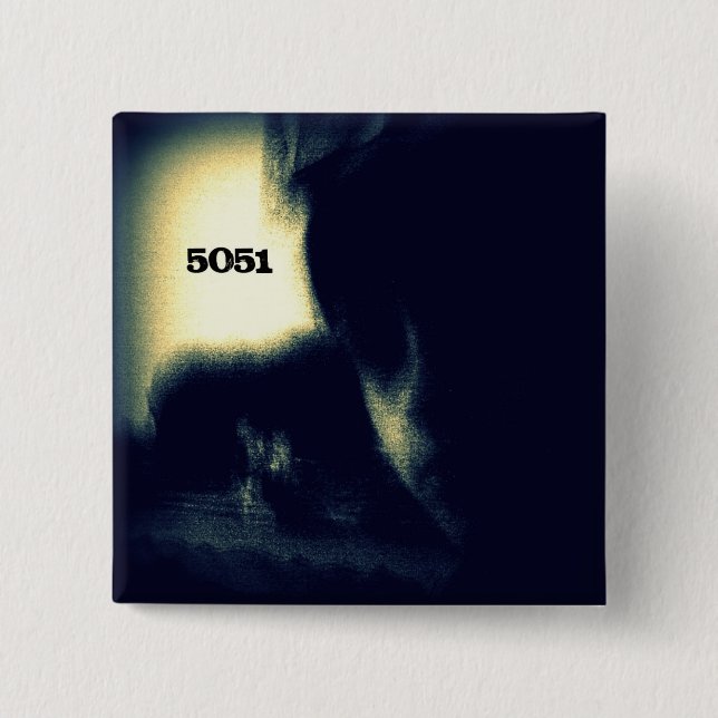 Macaron Carré 5 Cm Bouton SPIDERintheHALL 5051 (Devant)