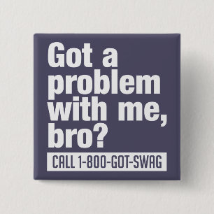 Macaron Carré 5 Cm Bouton SWAG personnalisé