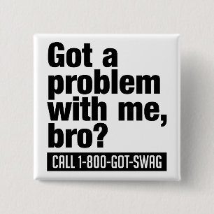 Macaron Carré 5 Cm Bouton SWAG personnalisé