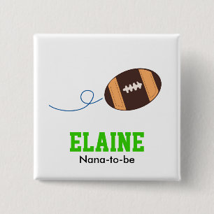 Macaron Carré 5 Cm Bouton tactile de FOOTBALL Sports Personnalisés