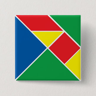 Macaron Carré 5 Cm Bouton Tangram