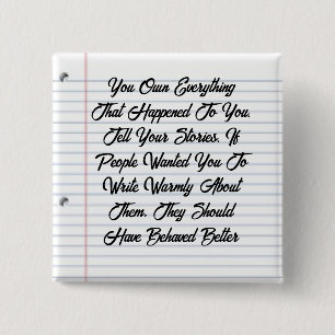 Macaron Carré 5 Cm Bouton Tout Posséder