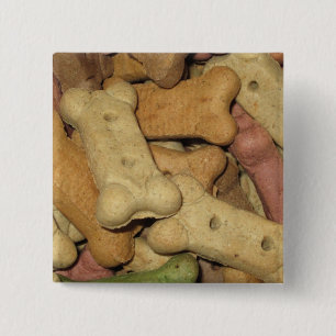 Macaron Carré 5 Cm Bouton Traitements de chien
