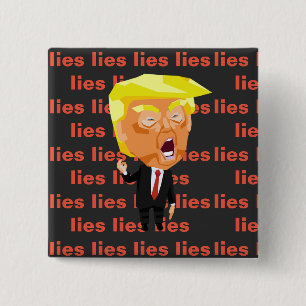 Macaron Carré 5 Cm Bouton Trump