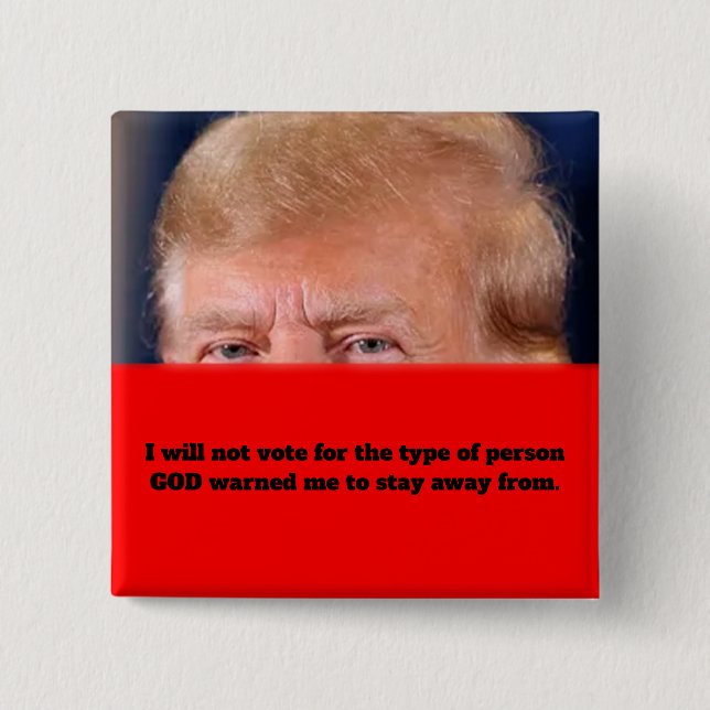 MACARON CARRÉ 5 CM BOUTON TRUMP (Devant)