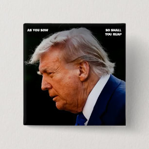 Macaron Carré 5 Cm Bouton Trump
