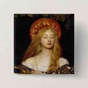 Macaron Carré 5 Cm Bouton : Vanité - par Frank Cadogan Cowper