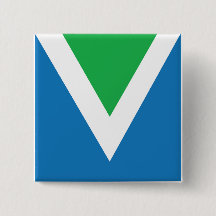 Bouton végétalien de carré de drapeau