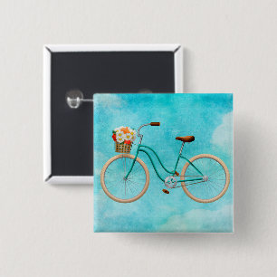 Macaron Carré 5 Cm Bouton Vélo