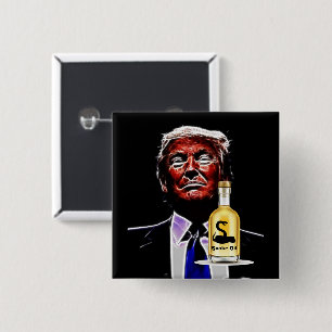 Macaron Carré 5 Cm Bouton vendeur d'huile de serpent