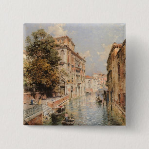 Macaron Carré 5 Cm Bouton Venise d'Unterberger