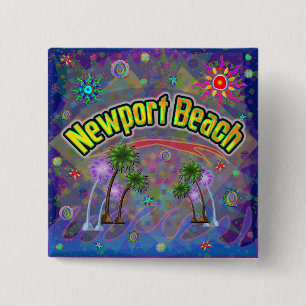 Macaron Carré 5 Cm Bouton Voyage Noble de Newport Beach