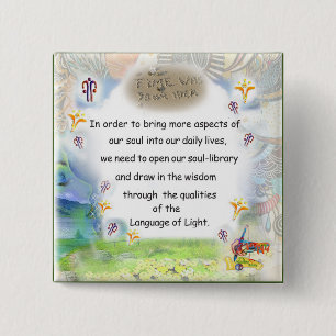 Macaron Carré 5 Cm Bouton Wisdoms