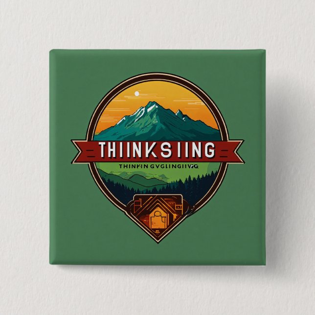 Macaron Carré 5 Cm Boutons (Devant)