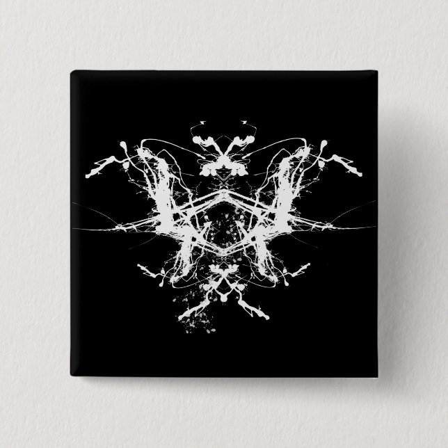 Macaron Carré 5 Cm Boutons d'Andy Howell (Devant)