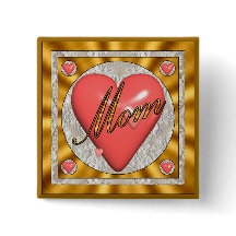 Boutons d'un coeur de mères