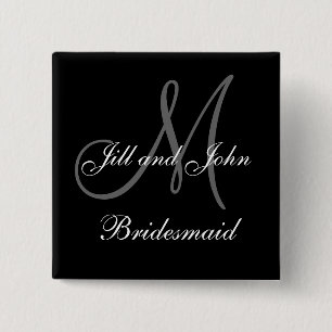 Macaron Carré 5 Cm Boutons faits sur commande de noce de demoiselle