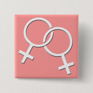 Macaron Carré 5 Cm Boutons gay pride - Boutons d'amour arc-en-ciel du