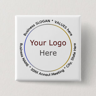 Macaron Carré 5 Cm Boutons professionnels personnalisés pour les réun