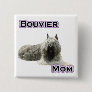 Macaron Carré 5 Cm Bouvier Mom 4 - Bouton