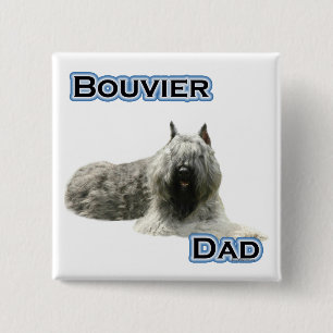 Macaron Carré 5 Cm Bouvier Papa 4 - Bouton