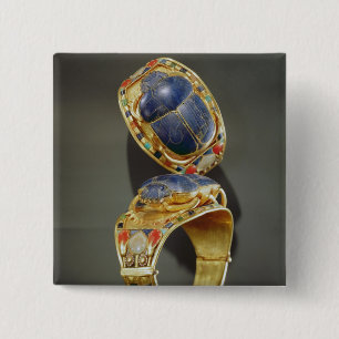 Macaron Carré 5 Cm Bracelet de scarabée, de la tombe de Tutankhamun