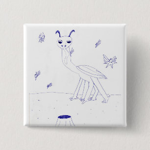 Macaron Carré 5 Cm Broche du critère spatial