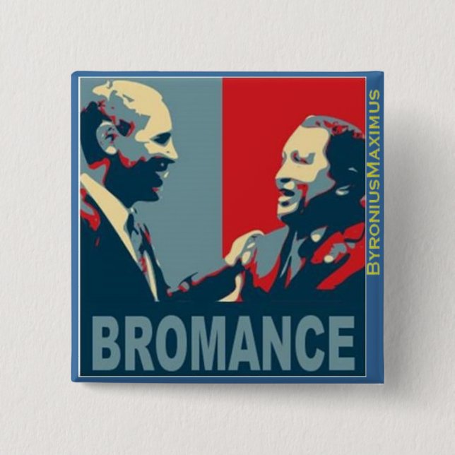 Macaron Carré 5 Cm Bromance ! (Devant)