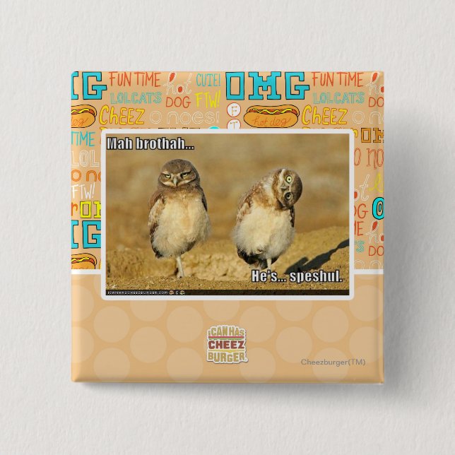 Macaron Carré 5 Cm Brothah d'heure-milliampère (Devant)