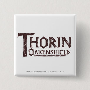 Macaron Carré 5 Cm Brun de logo de THORIN OAKENSHIELD™