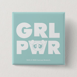 Macaron Carré 5 Cm Bubbles : Girl Power