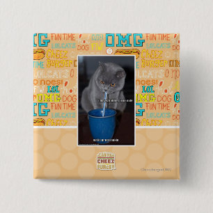 Macaron Carré 5 Cm Bulles de coups en lait d'ur