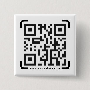 Macaron Carré 5 Cm Business Scan Me QR Code Website Modern Simple