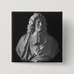 Macaron Carré 5 Cm Buste de Jean-Baptiste Colbert de Torcy