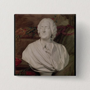 Macaron Carré 5 Cm Buste de portrait de Jacques-Ange Gabriel