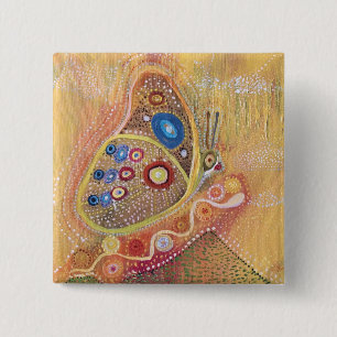 Macaron Carré 5 Cm Butterfly Art Abstrait Mariposa Round Button