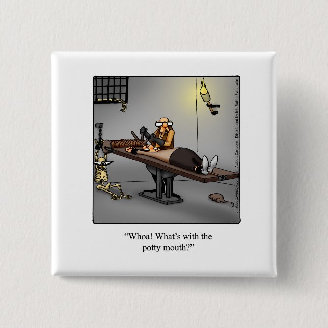 Macaron Carré 5 Cm Button (Devant)