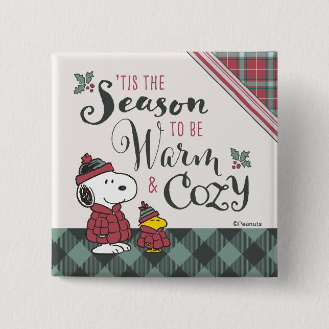 Macaron Carré 5 Cm cacahuètes | C'Est La Saison D'Être Cosy (Devant)