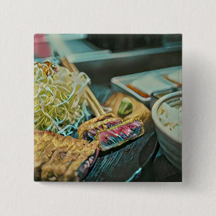 Macaron Carré 5 Cm cadeau amoureux sushi japonais