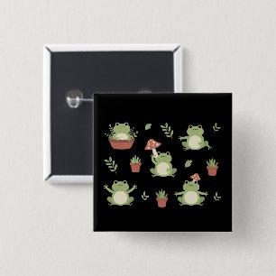 Macaron Carré 5 Cm Cadeau drôle de grenouille mignonne pour amateur d