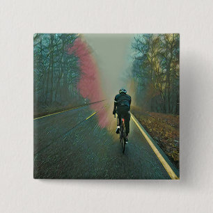 Macaron Carré 5 Cm Cadeau Vélo Lover   Peinture à vélo