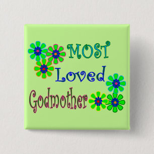 Macaron Carré 5 Cm Cadeaux de "la plupart de marraine aimée"