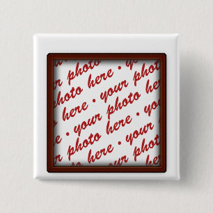 Macaron Carré 5 Cm Cadre photo Brown simple