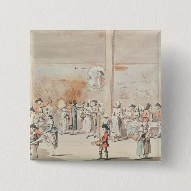 Macaron Carré 5 Cm Café Ramponneau (Devant)