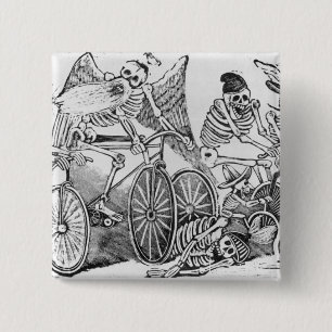 Macaron Carré 5 Cm Calavera du 20ème siècle