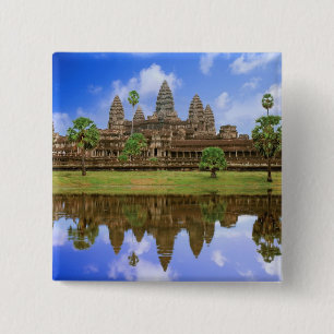Macaron Carré 5 Cm Cambodge, Kampuchea, temple d'Angkor Wat.