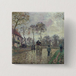 Macaron Carré 5 Cm Camille Pissarro l'entraîneur à Louveciennes,