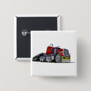 Macaron Carré 5 Cm Camion semi-caricature