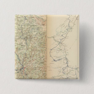 Macaron Carré 5 Cm Campagne d'Atlanta, 2e époque