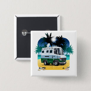 Macaron Carré 5 Cm Camper de dessin